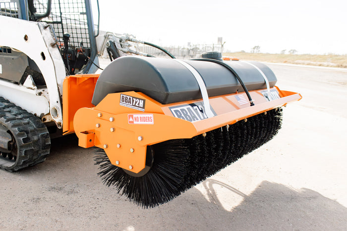 Broce Brooms Hydraulic Skid Steer Angle Broom